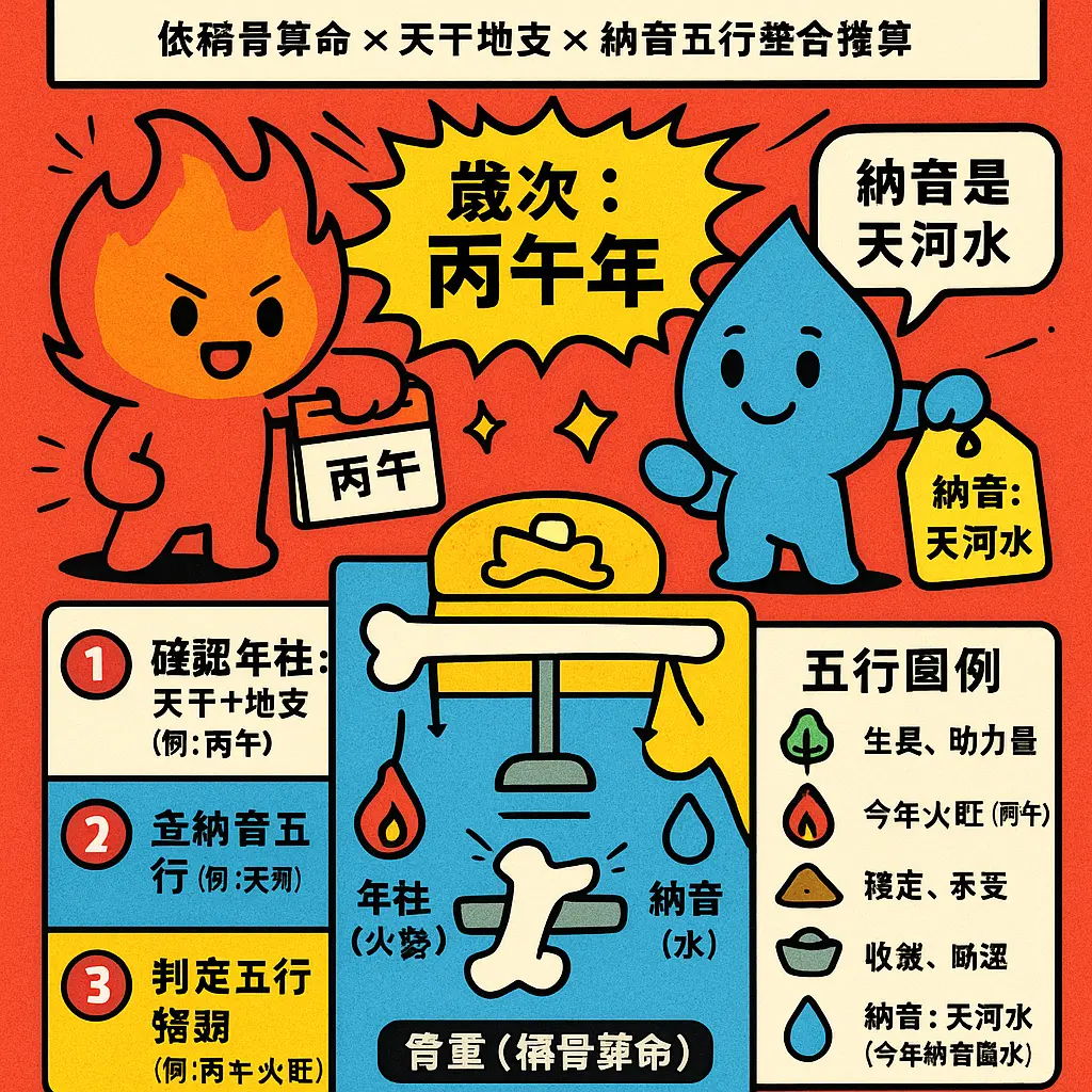 生辰八字查詢對照表 - 五行