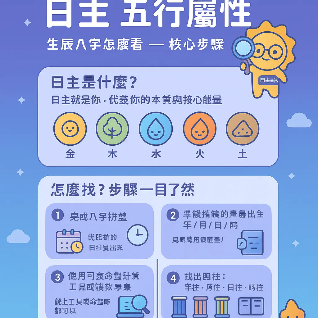 生辰八字怎麼看 - 日柱