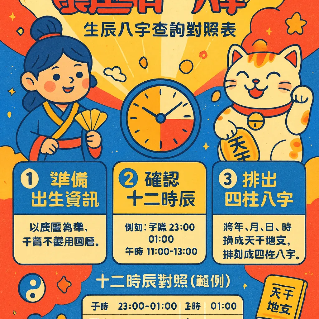 生辰八字查詢對照表 - 八字算命