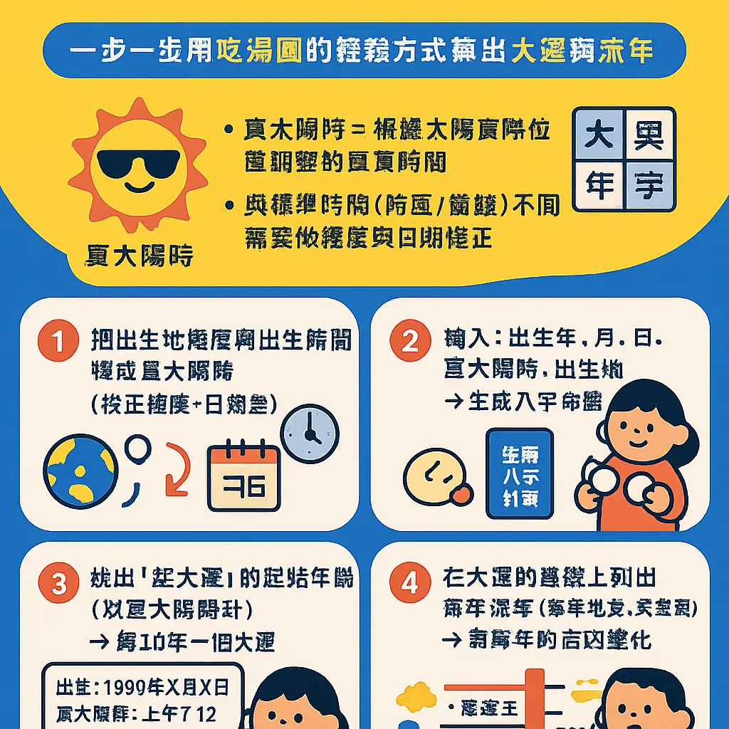 生辰八字计算器 - 真太陽時