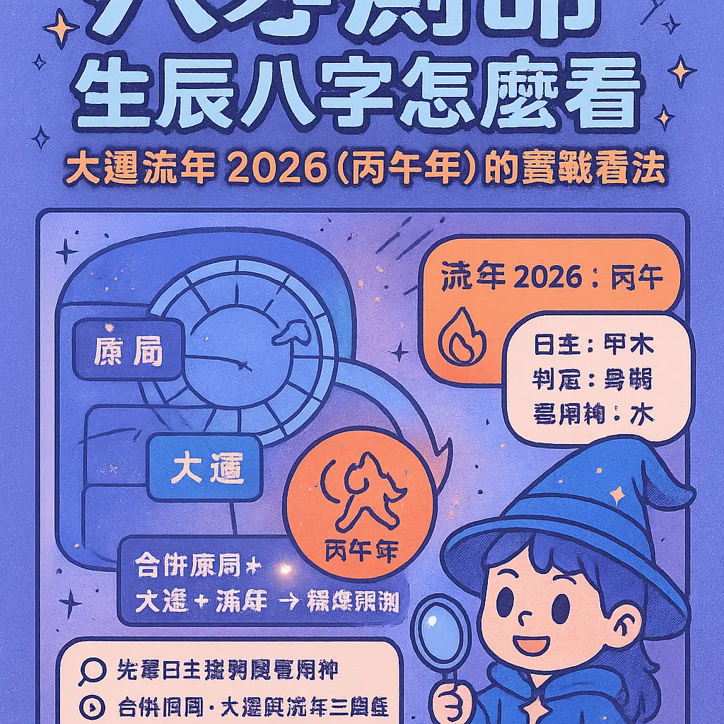 生辰八字怎麼看 - 八字測命